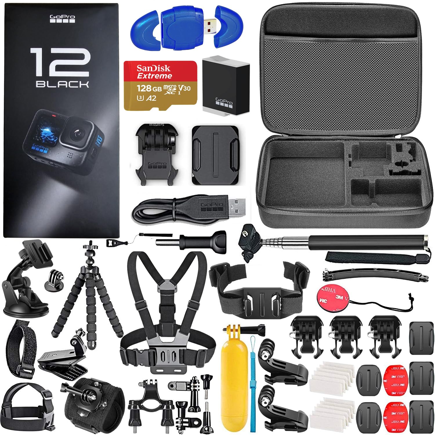 GoPro HERO12 Black Waterproof Action Camera