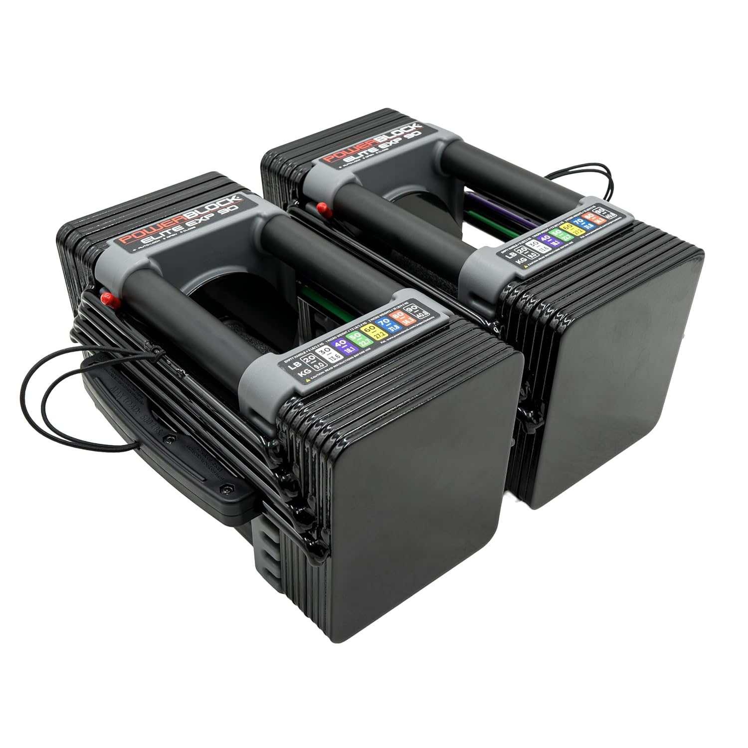 PowerBlock Elite EXP 5-50 lb Adjustable Dumbbell Pair