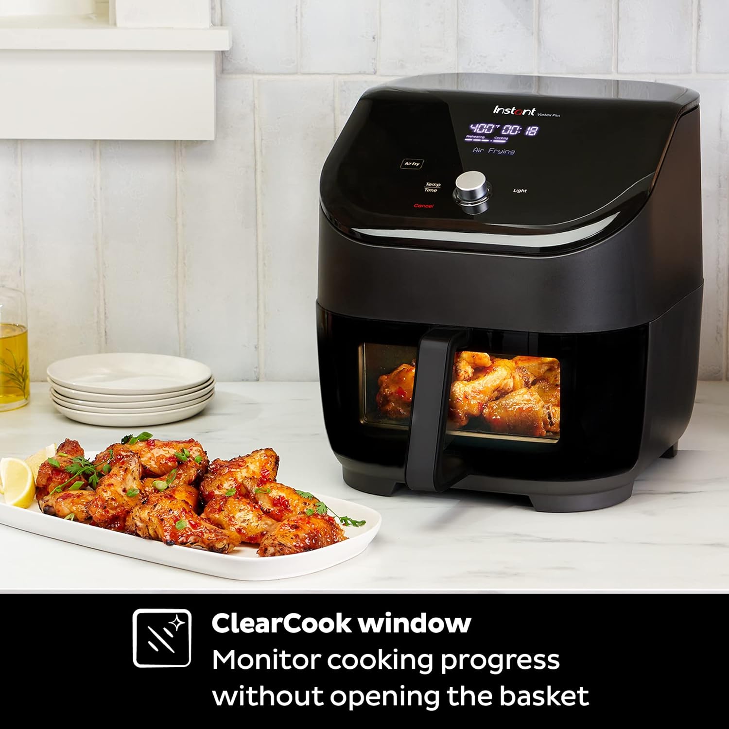 Instant Vortex Plus 6-Quart Air Fryer with ClearCook