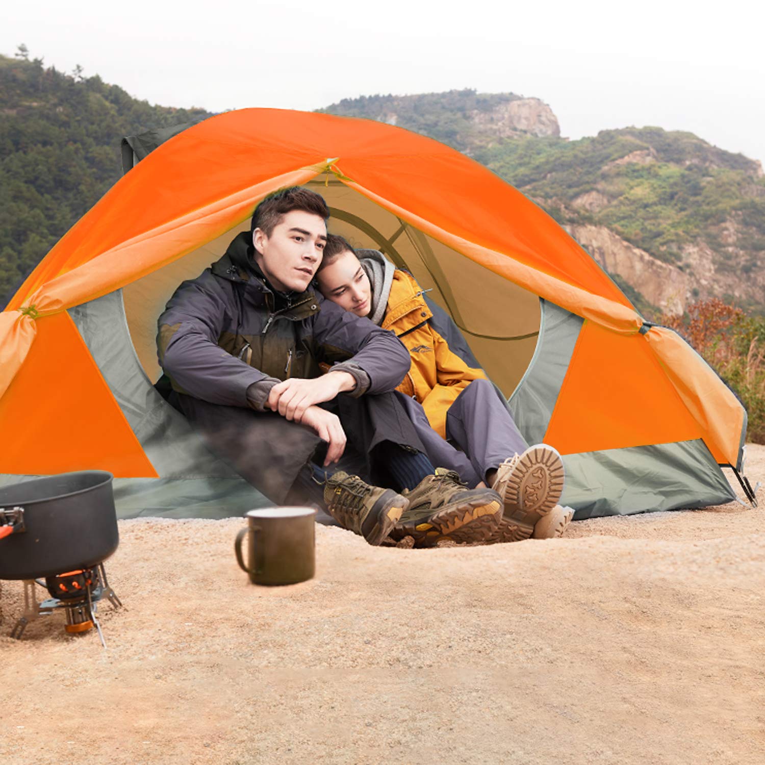 BISINNA 2-Person Backpacking Tent