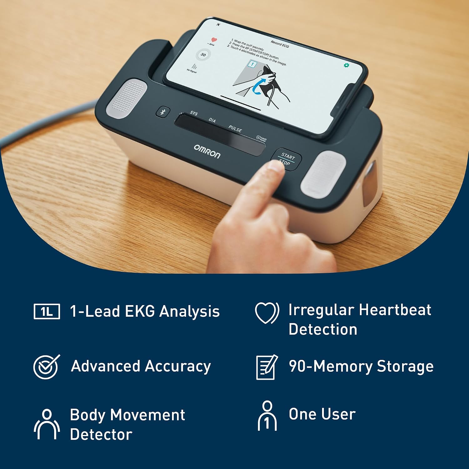 Omron Complete 2-in-1 Blood Pressure Monitor + EKG