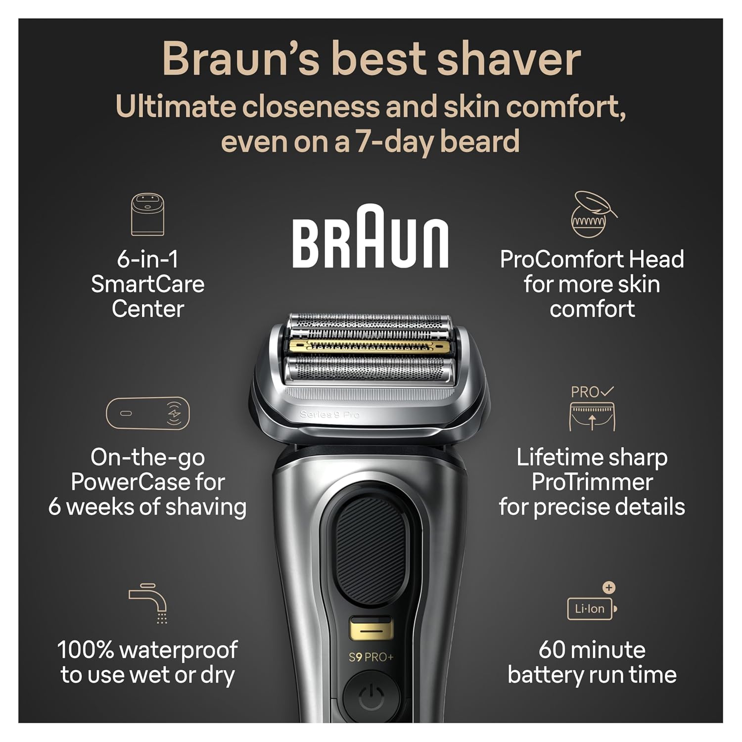 Braun Series 9 PRO+ 9577cc Electric Shaver