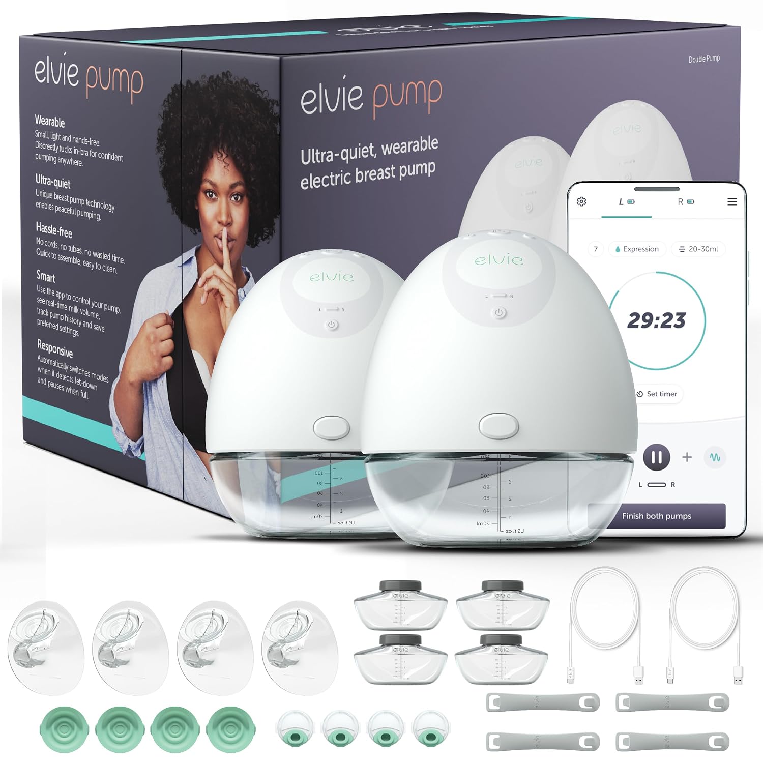 Elvie Double Wearable Breast Pump