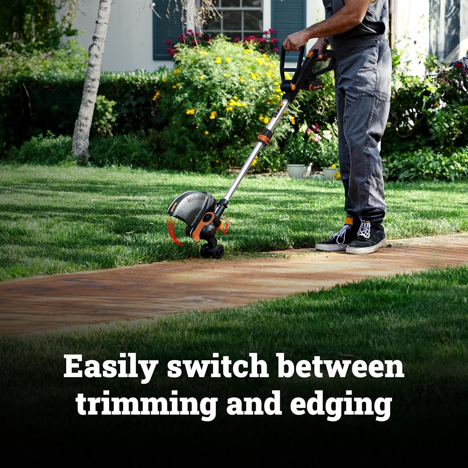 WORX 20V 12-Inch 2-in-1 Cordless String Trimmer & Electric Lawn Edger
