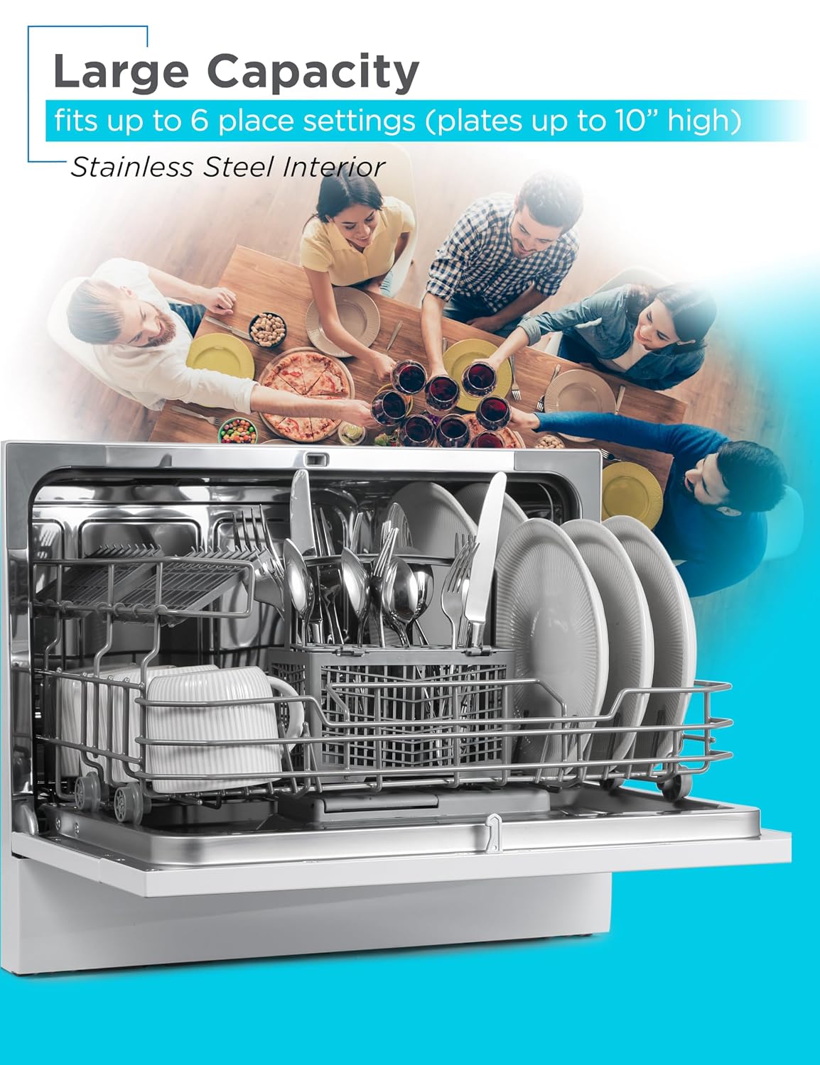 BLACK+DECKER Countertop Dishwasher