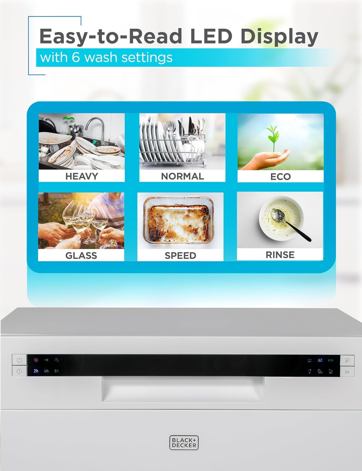 BLACK+DECKER Countertop Dishwasher