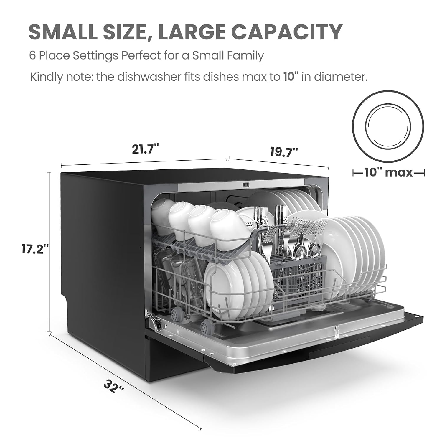 COMFEE Countertop Dishwasher