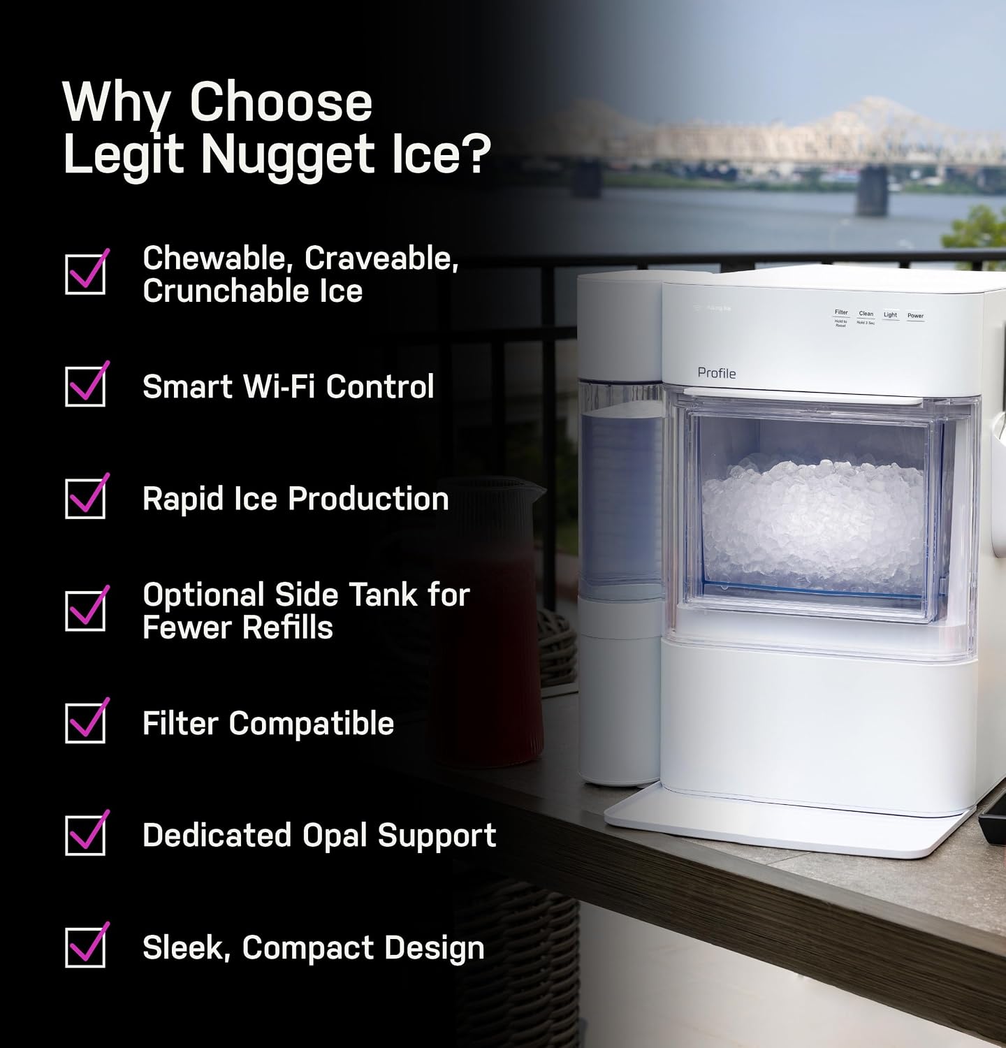 Opal GE Profile Opal 2.0 Ultra Nugget Ice Maker
