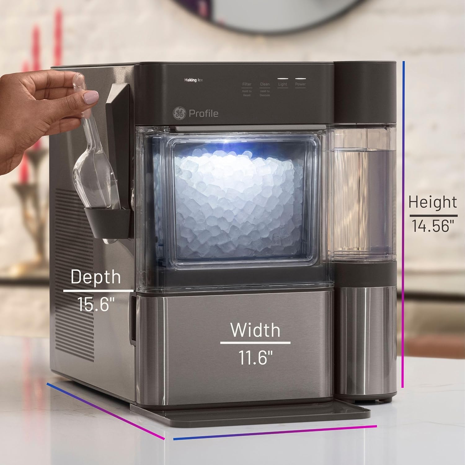 Profile GE Profile Opal MINI PRO Nugget Ice Maker with Side Tank