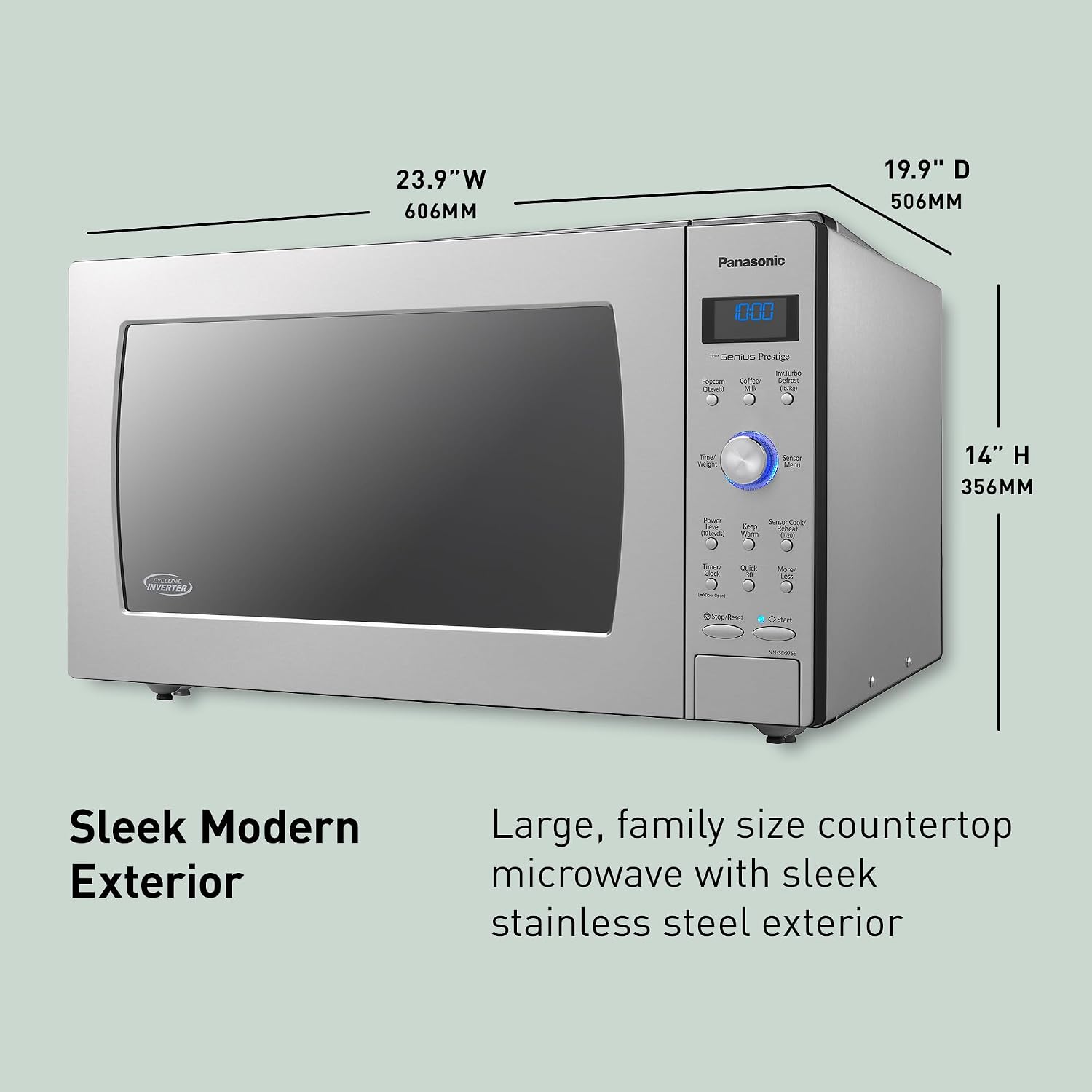 Panasonic NN-SD975S 2.2 Cu Ft Countertop Microwave