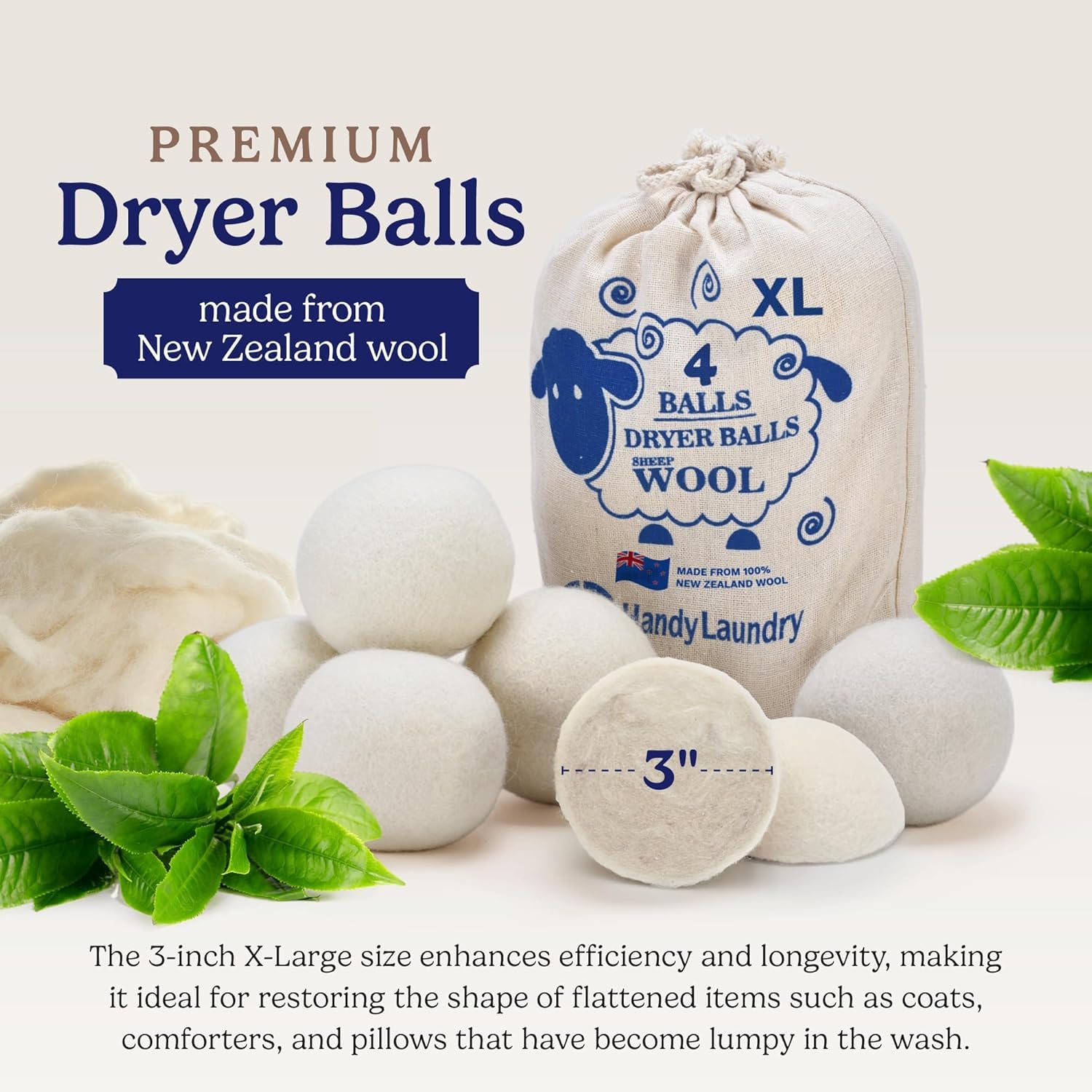 Handy Laundry Wool Dryer Balls