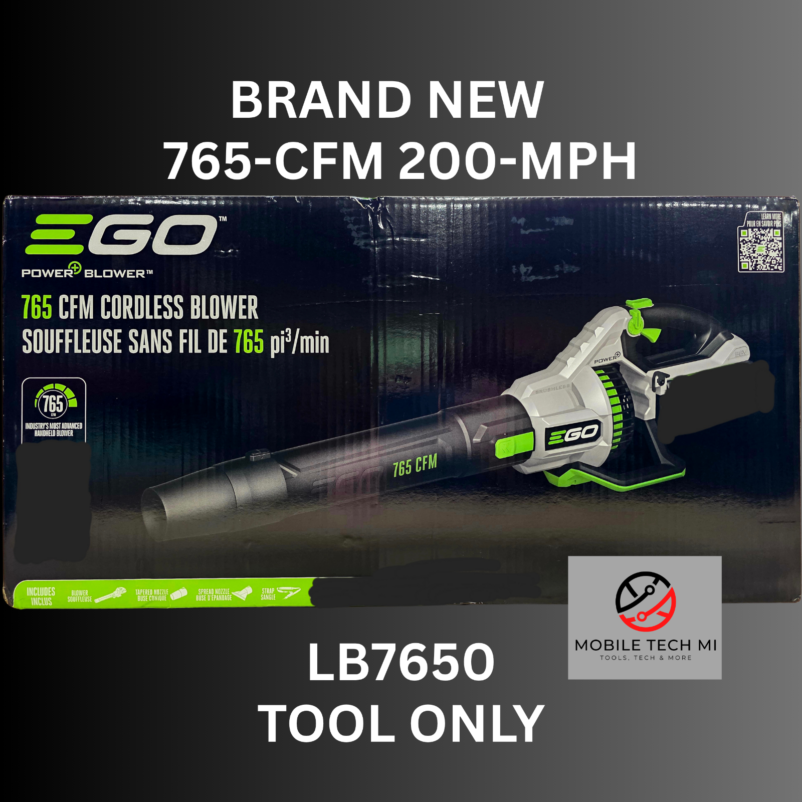 EGO Power+ LB7650 765 CFM Cordless Leaf Blower