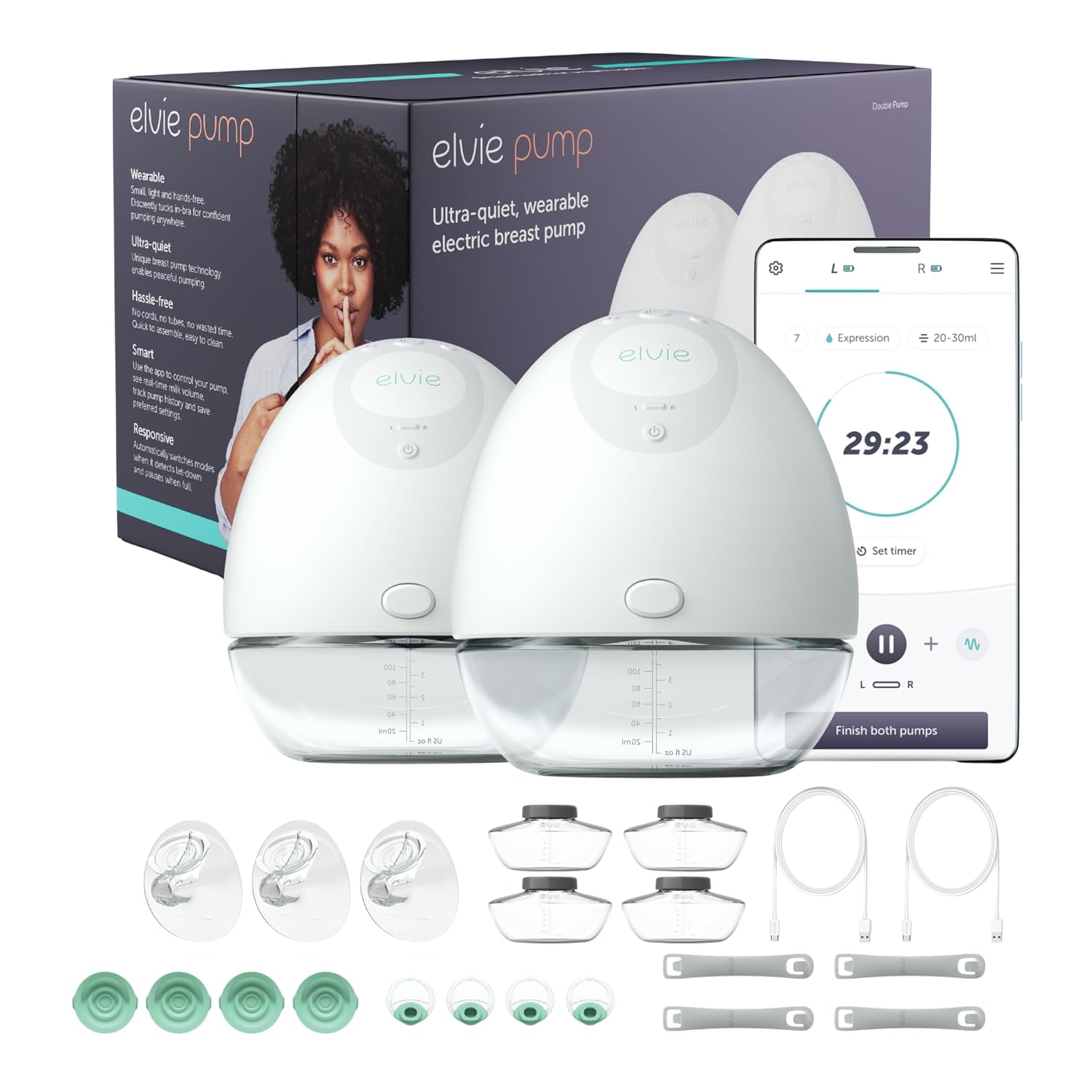 Elvie Double Wearable Breast Pump