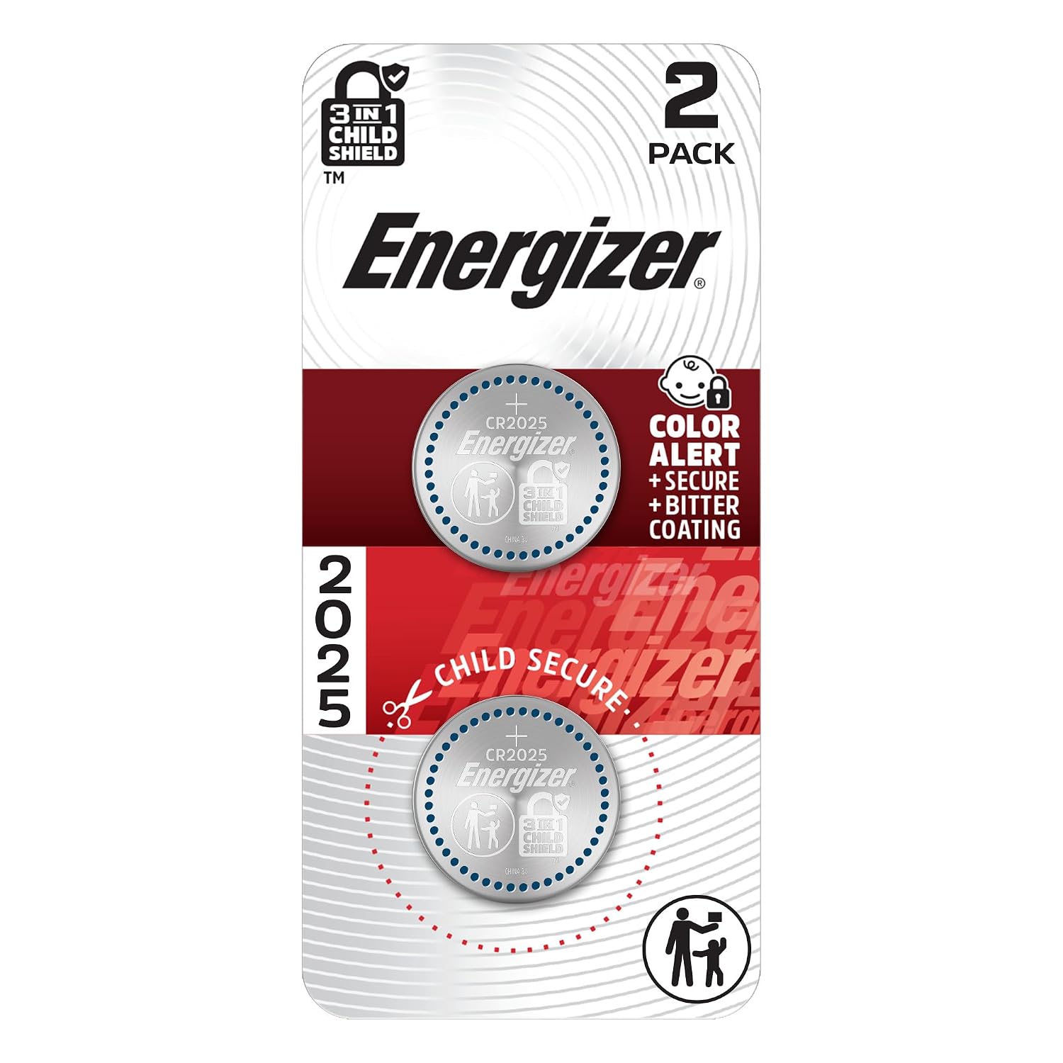 Energizer 2025 Coin Cell Battery 2-Pack