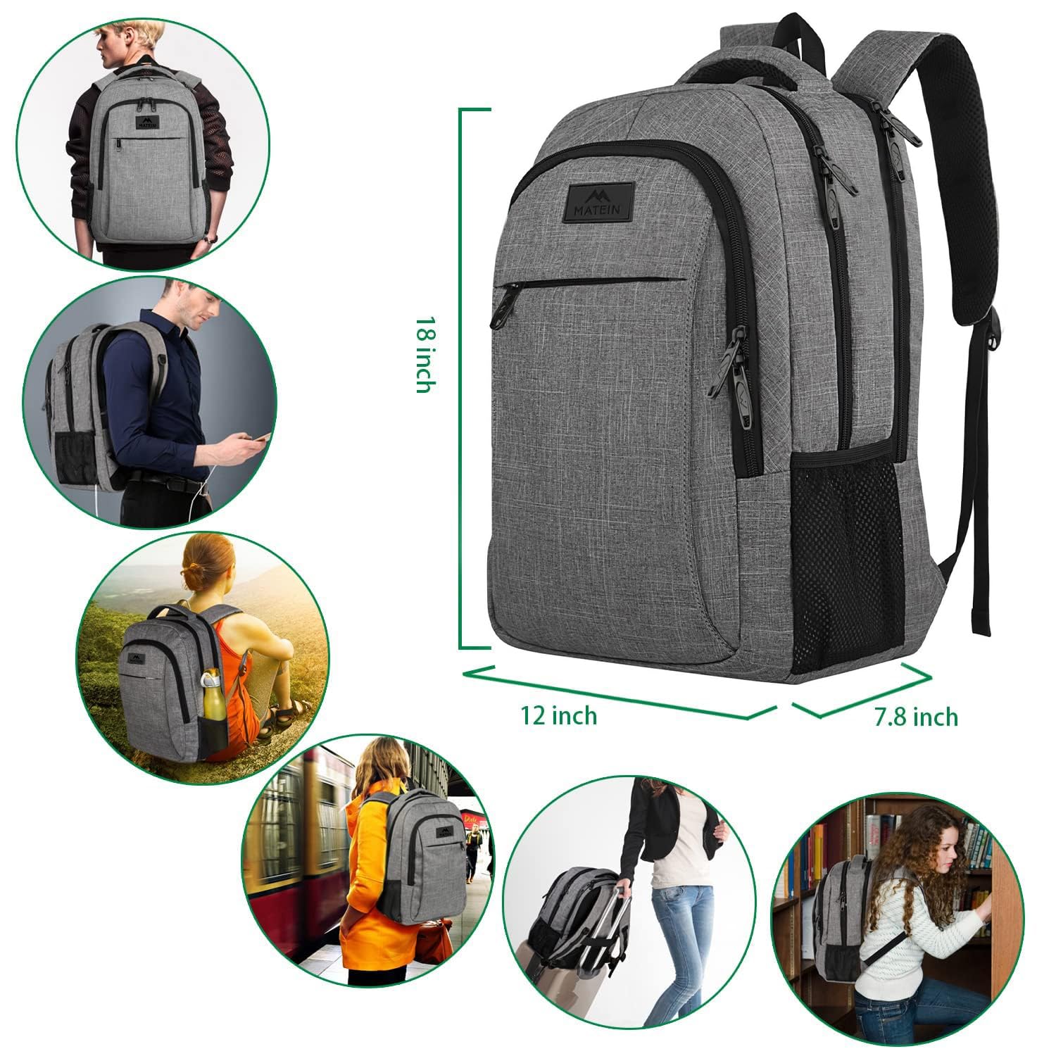 MATEIN Laptop Backpack