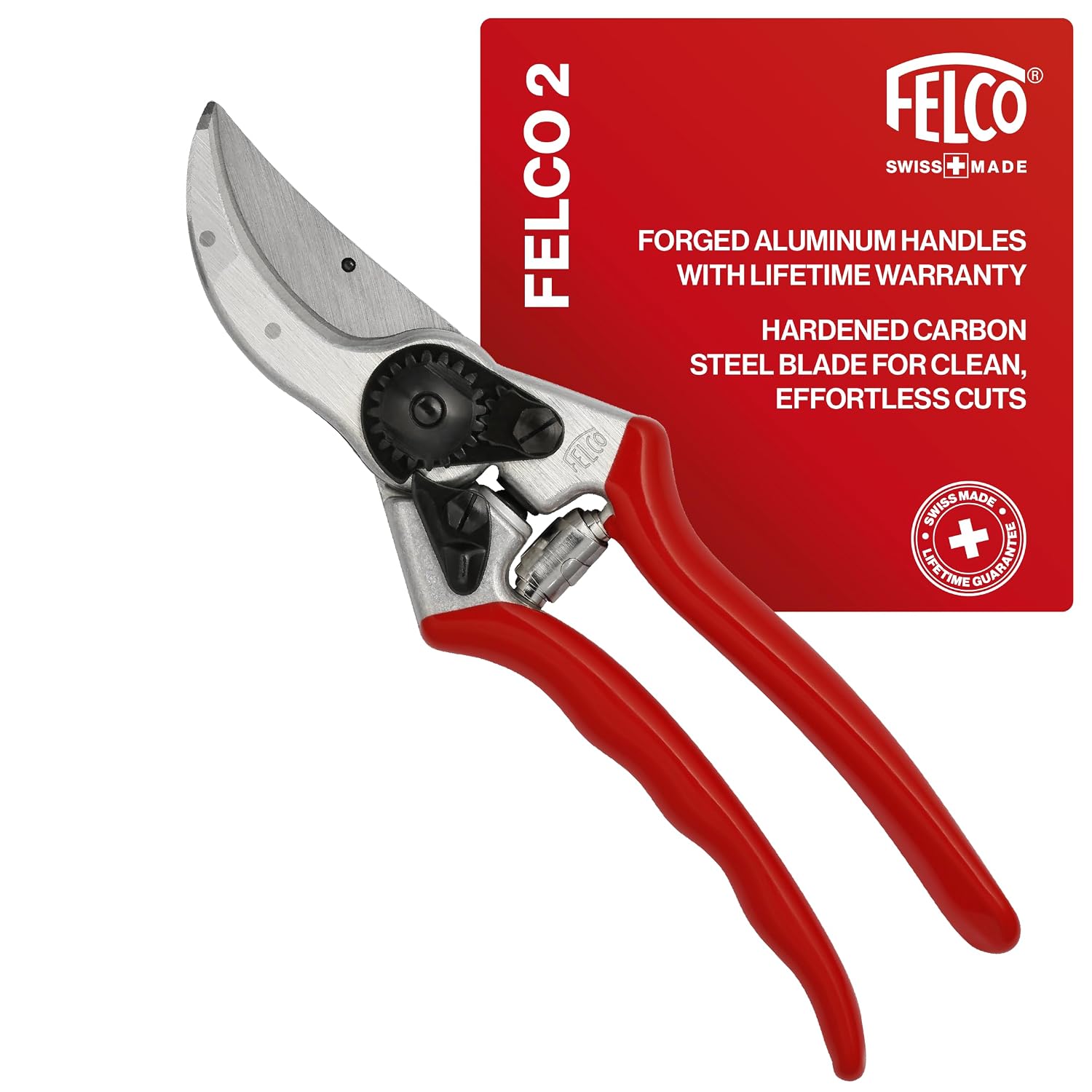 Felco F2 Pruning Shears 9.25-inch Swiss-Made Bypass Garden Clippers