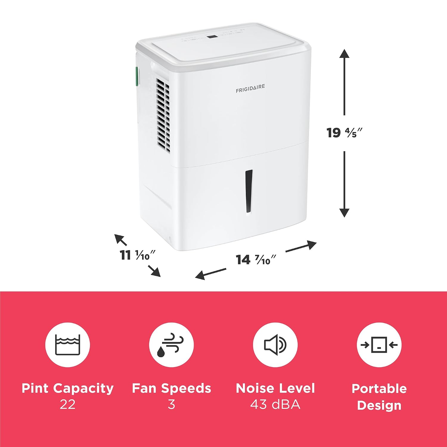 Frigidaire 22-Pint Dehumidifier