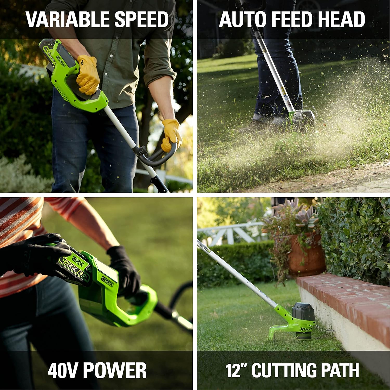 Greenworks 40V 12-inch Cordless String Trimmer