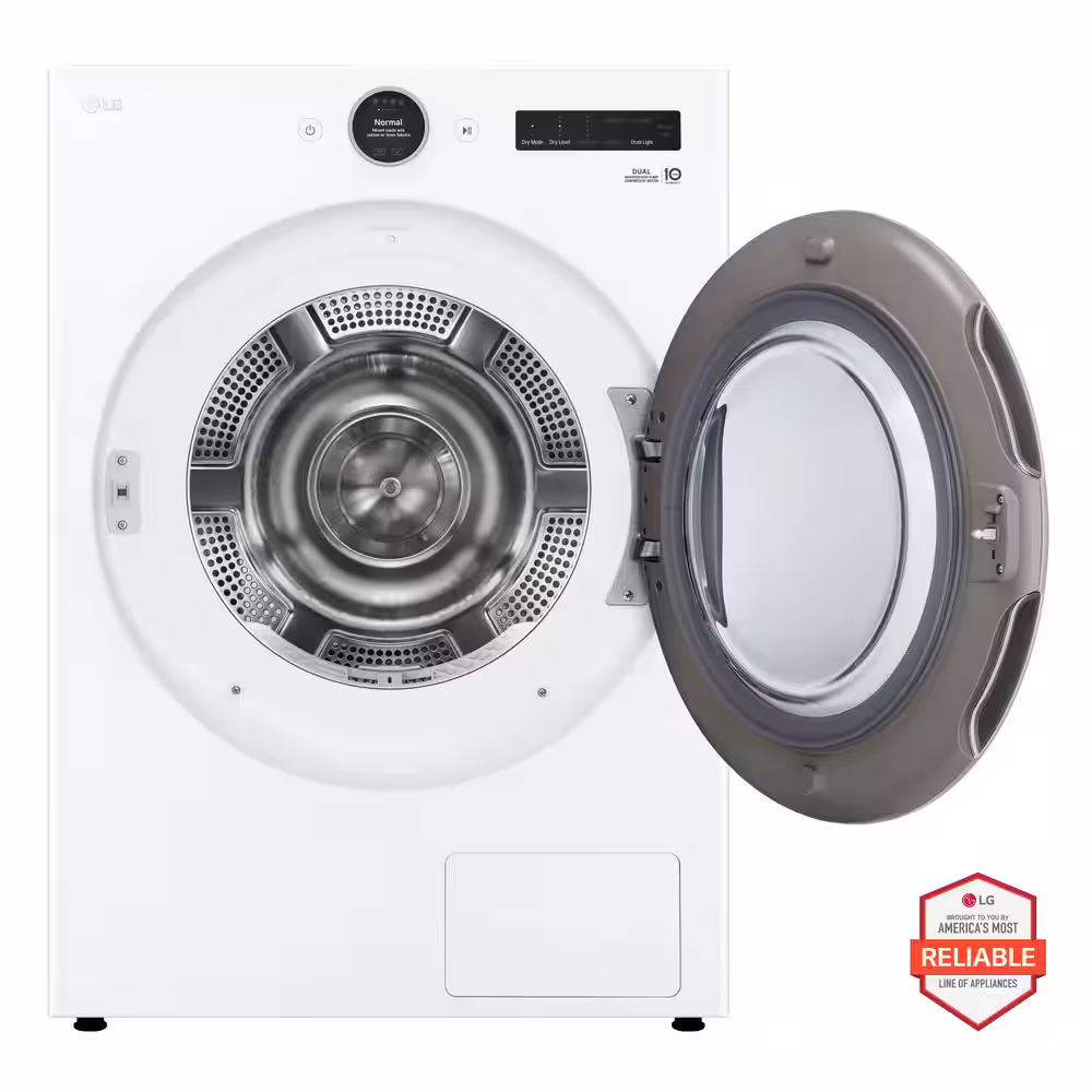LG 7.8 cu. ft. Dual Inverter Heat Pump Dryer DLHC5502W