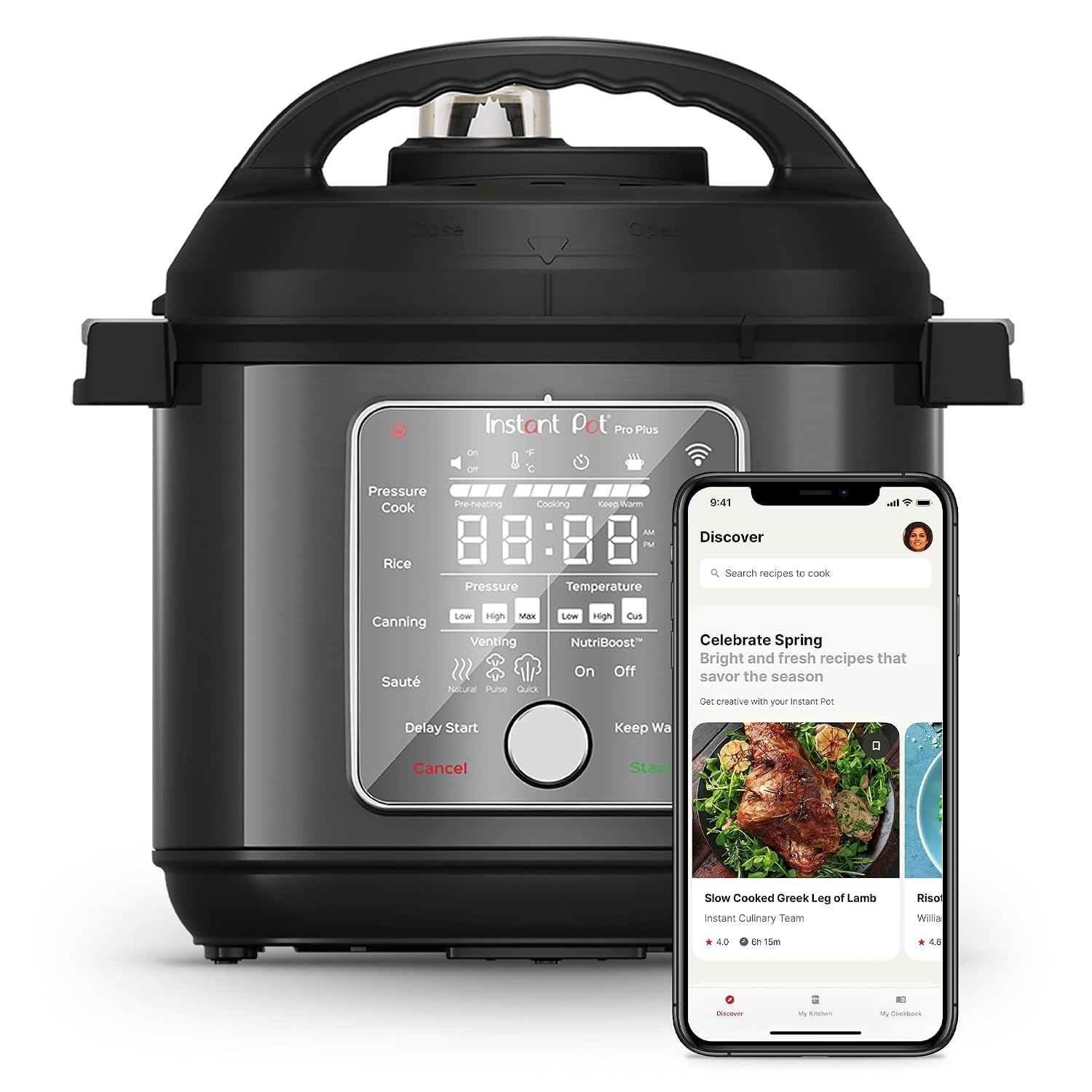 Instant Pot Pro Plus 6-Quart 10-in-1 Electric Pressure Cooker