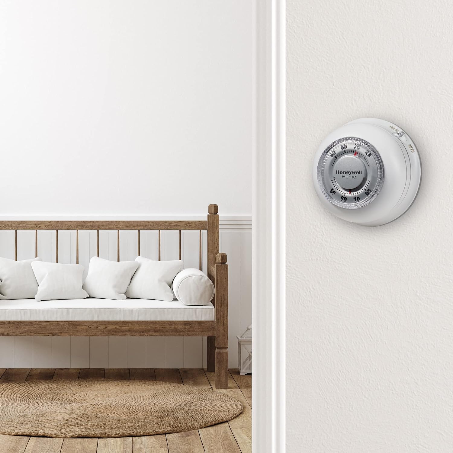 Honeywell Home CT87N1001 The Round Manual Thermostat