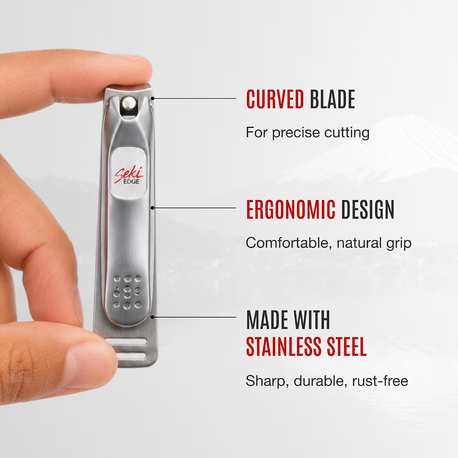 Seki Edge Stainless Steel Fingernail Clipper SS-106