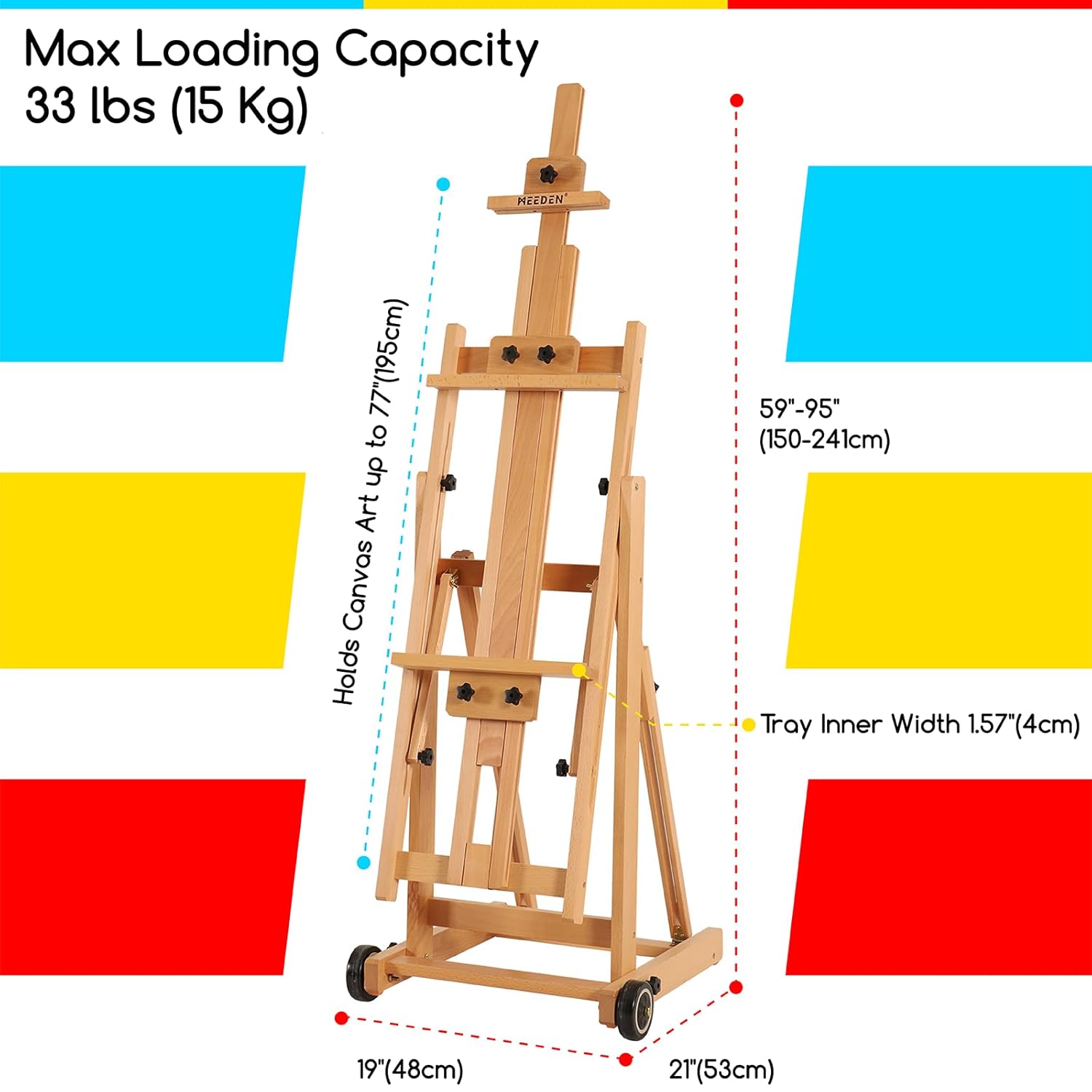 MEEDEN Versatile Studio H-Frame Easel