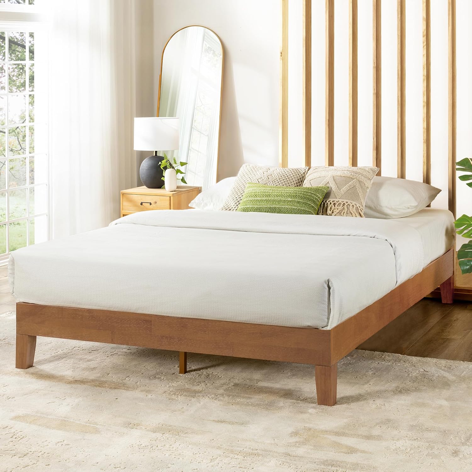 Mellow Naturalista Classic Solid Wood Platform Bed Queen