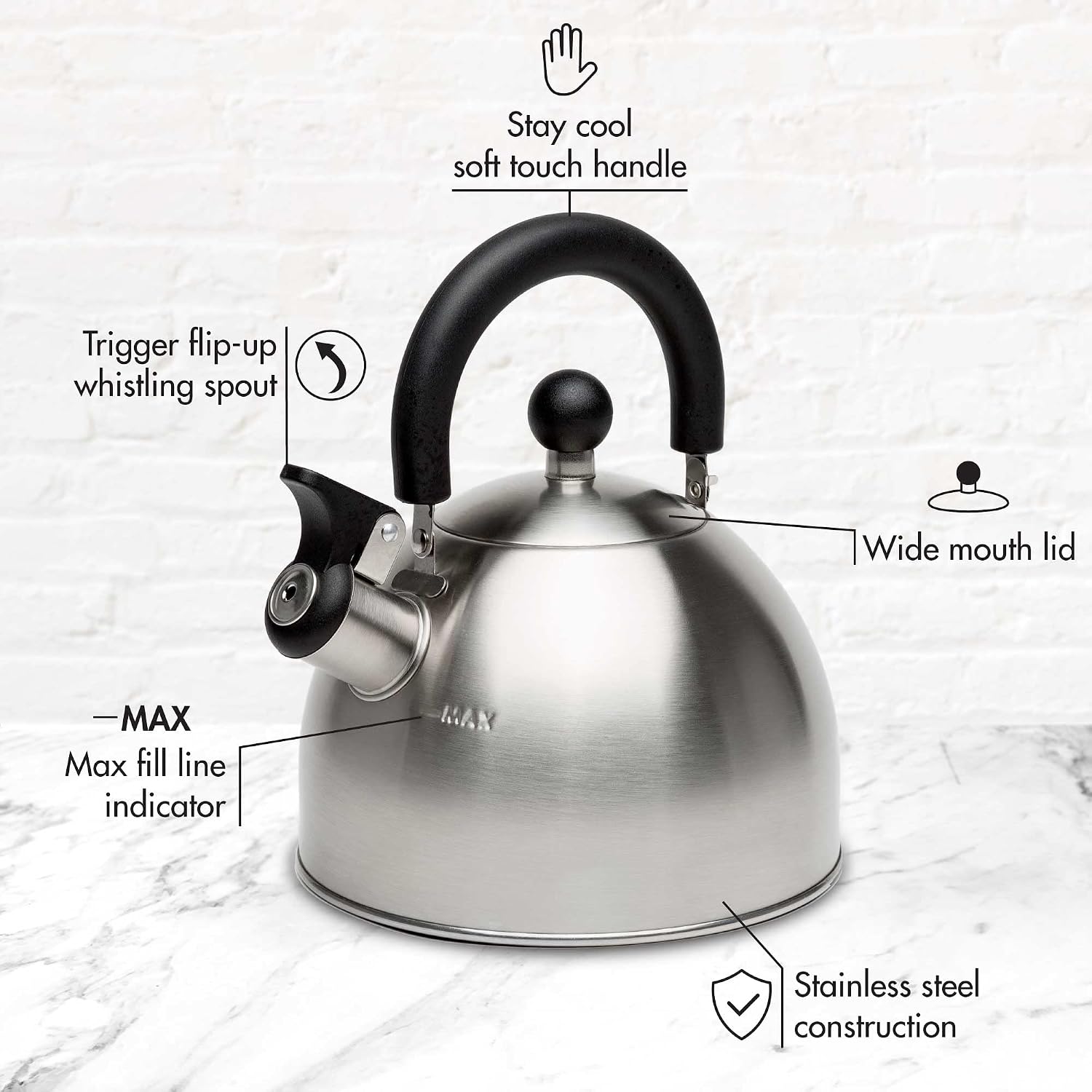 Primula Stewart 1.5-Quart Stovetop Tea Kettle