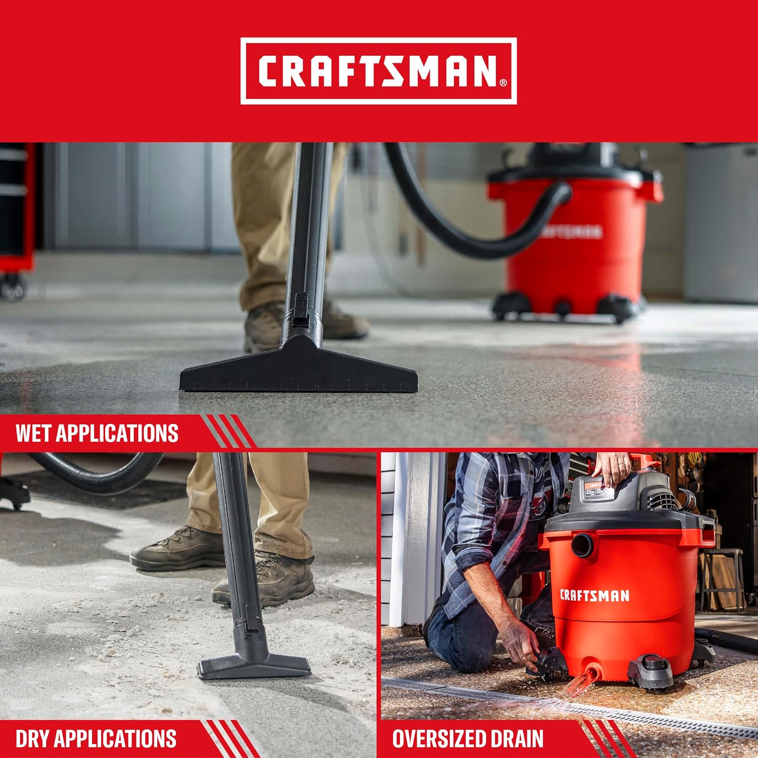 Craftsman 6-Gallon 3.5 Peak HP Wet/Dry Shop Vacuum