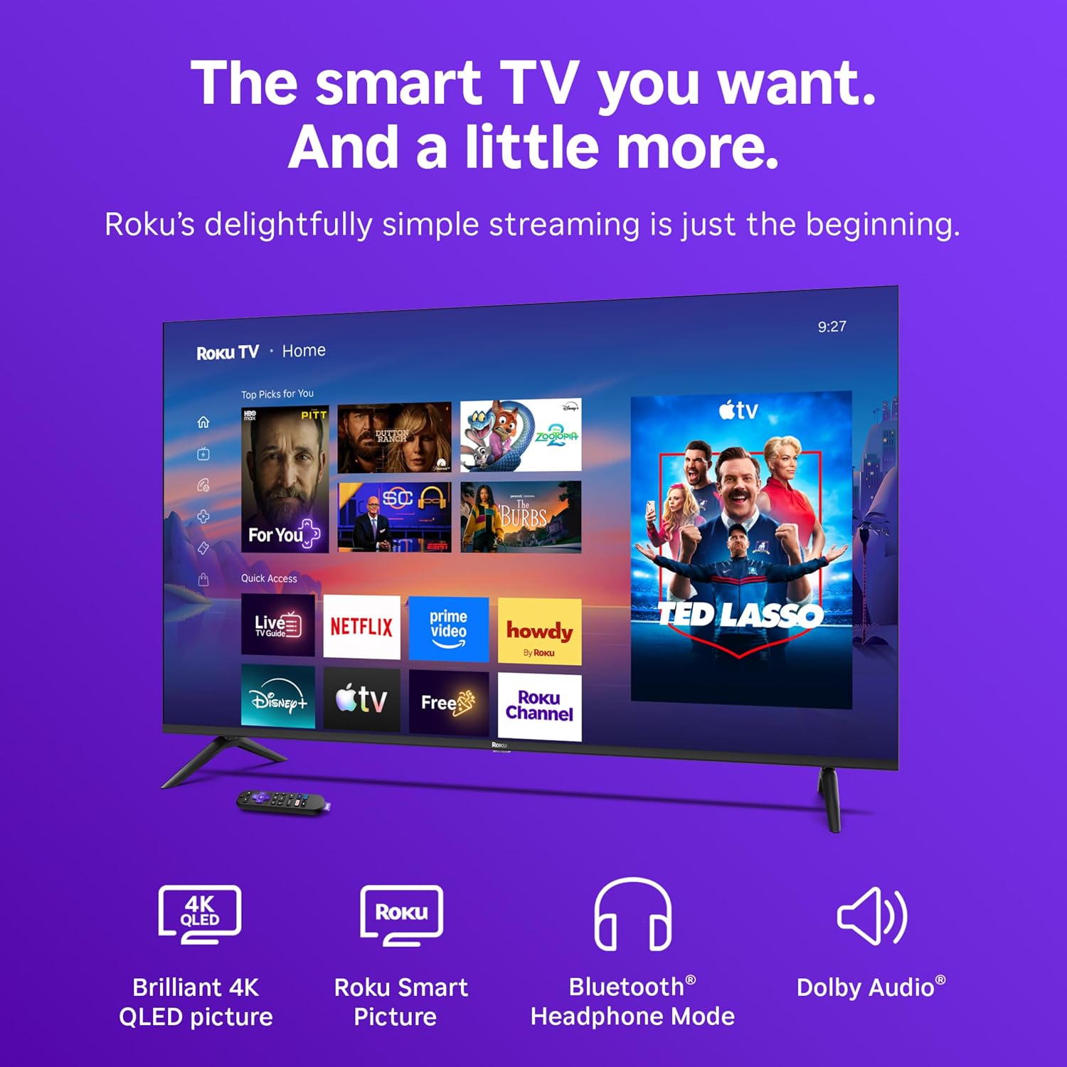 Roku 55-Inch Select Series 4K QLED Smart TV