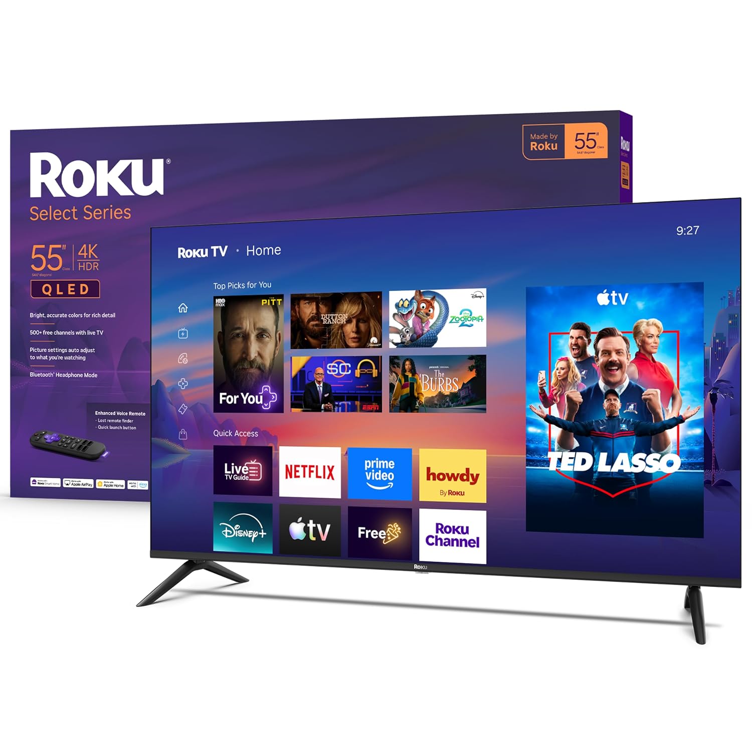 Roku 55-Inch Select Series 4K QLED Smart TV
