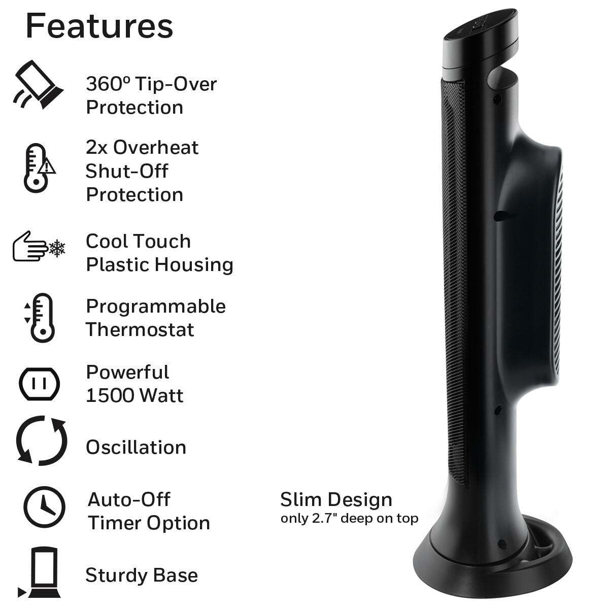 Honeywell Ceramic Tower Space Heater