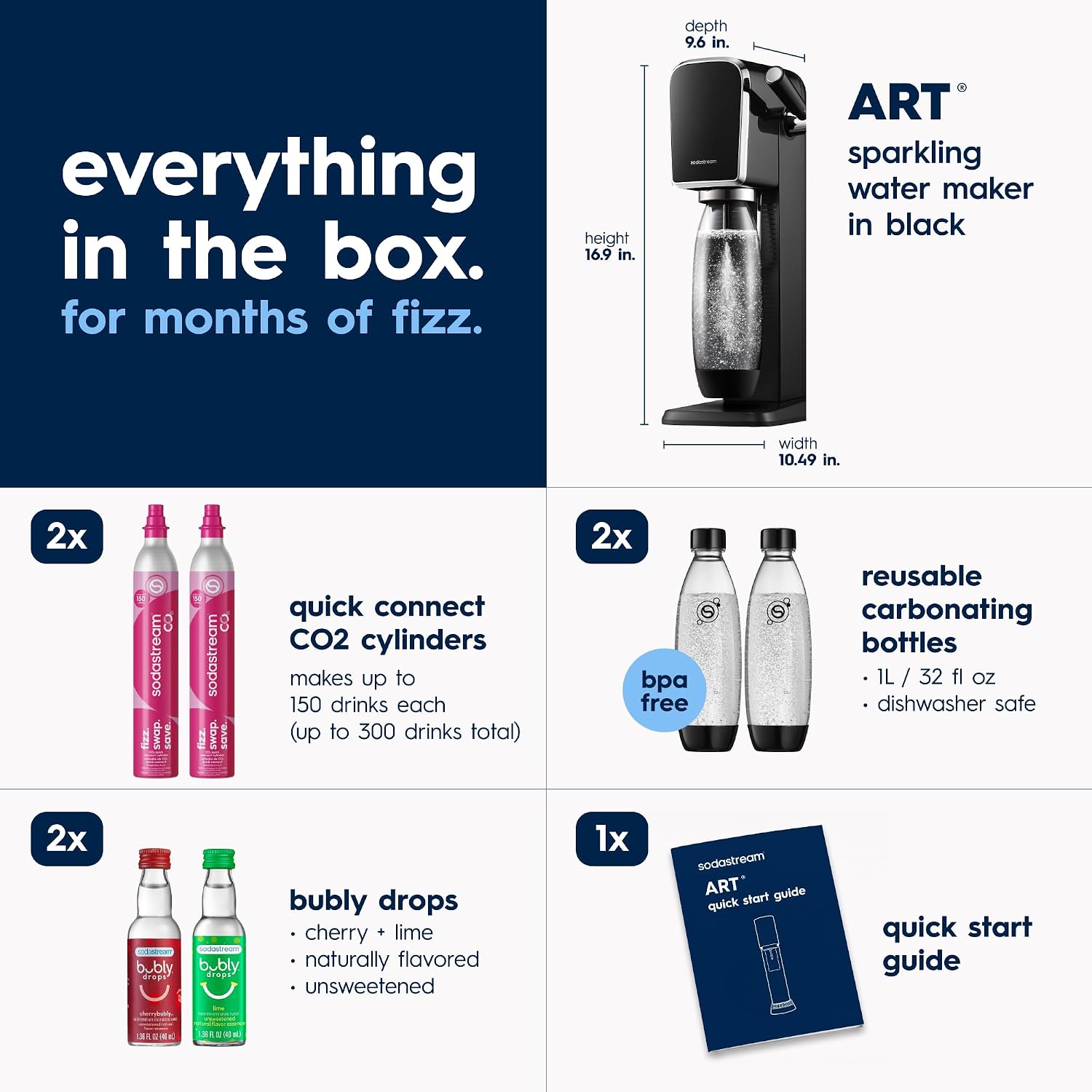 SodaStream Art Sparkling Water Maker Value Bundle
