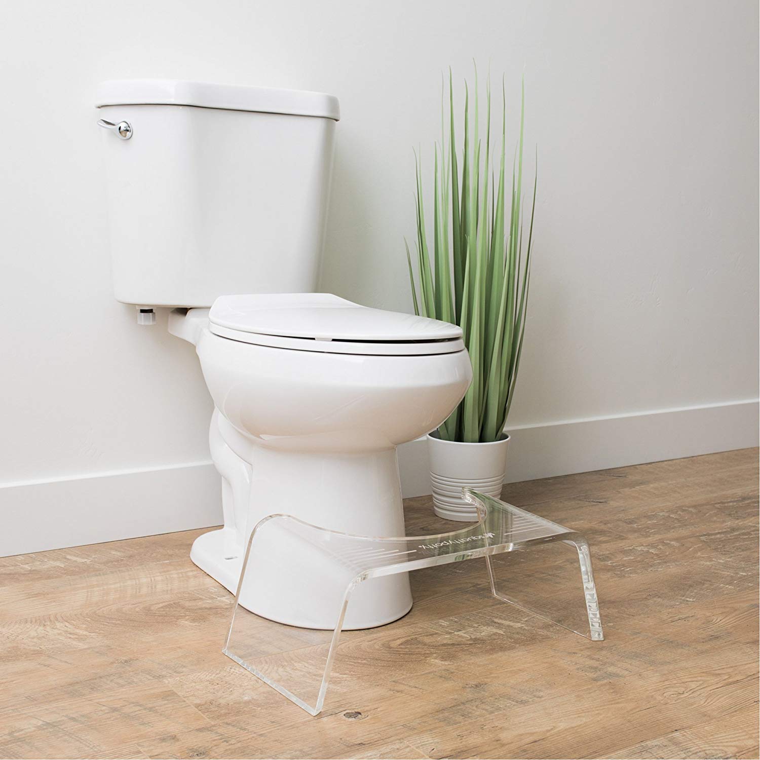Squatty Potty Slim Ghost Acrylic 7 Inch Toilet Stool
