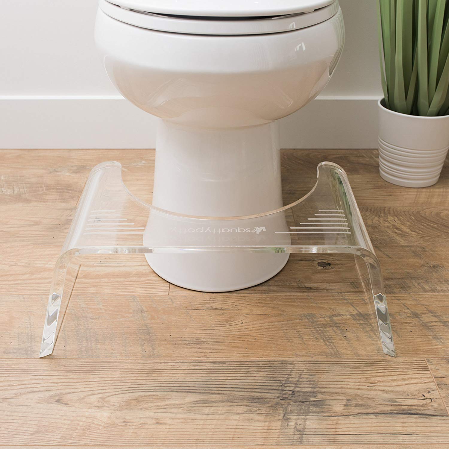 Squatty Potty Slim Ghost Acrylic 7 Inch Toilet Stool