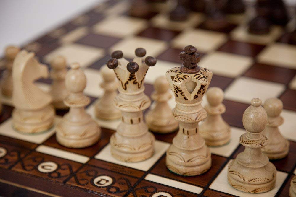 Wegiel Ambassador 21-Inch Wooden Chess Set
