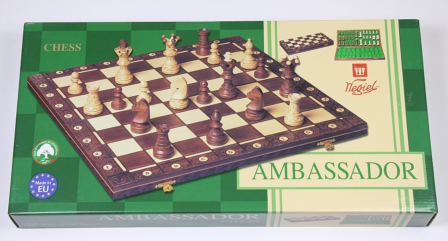 Wegiel Ambassador 21-Inch Wooden Chess Set