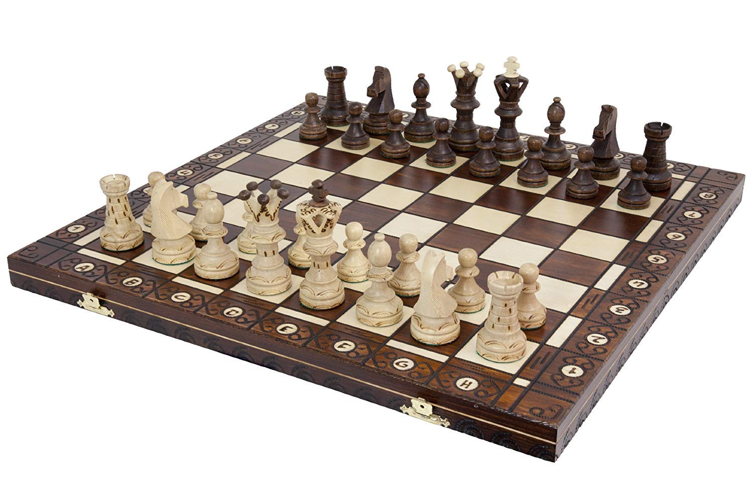 Wegiel Ambassador 21-Inch Wooden Chess Set