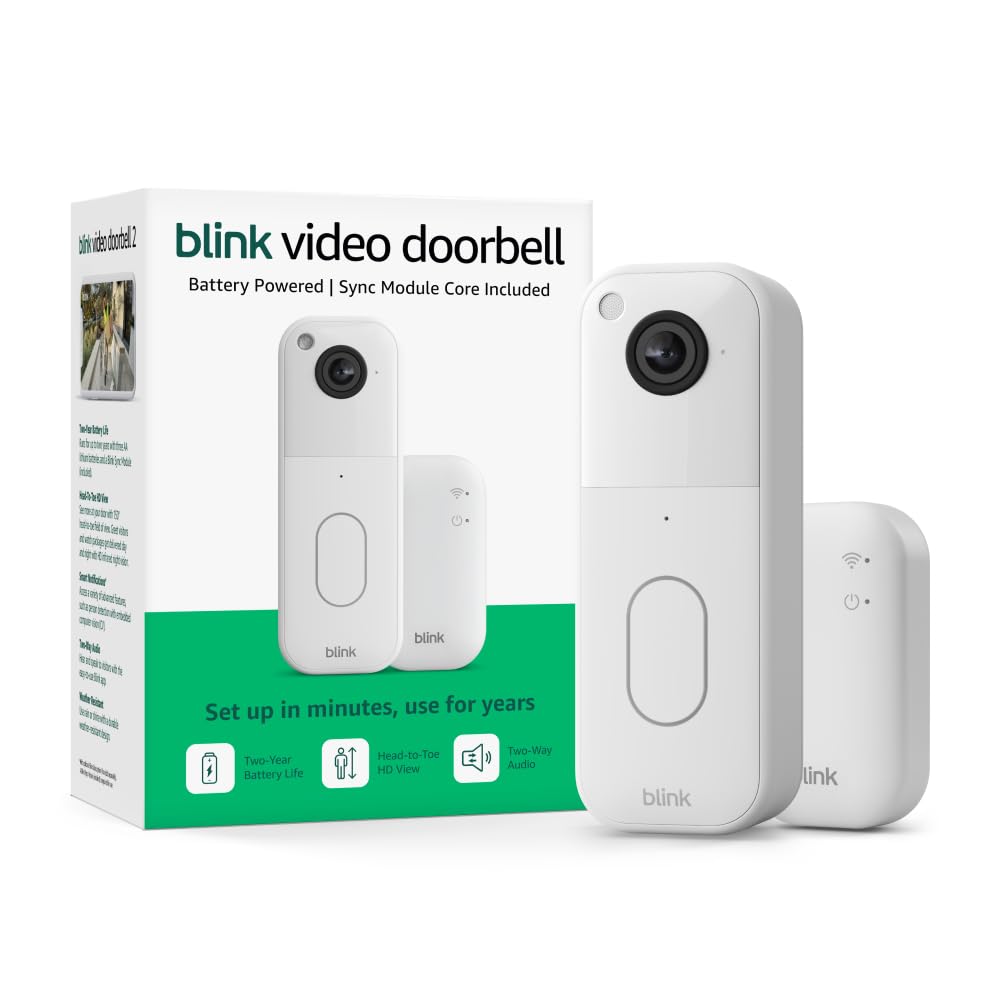 Blink Video Doorbell with Sync Module Core